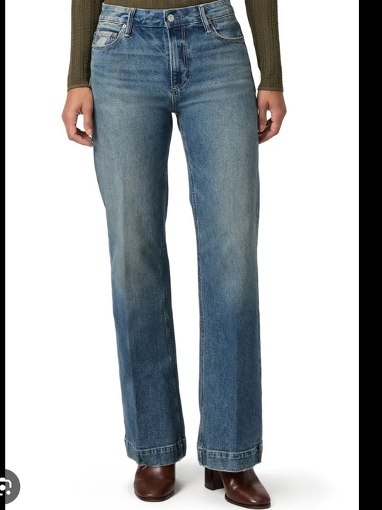 PAIGE Denim - PAIGE Leenah Wide-Leg Jeans in Medium Blue Wash